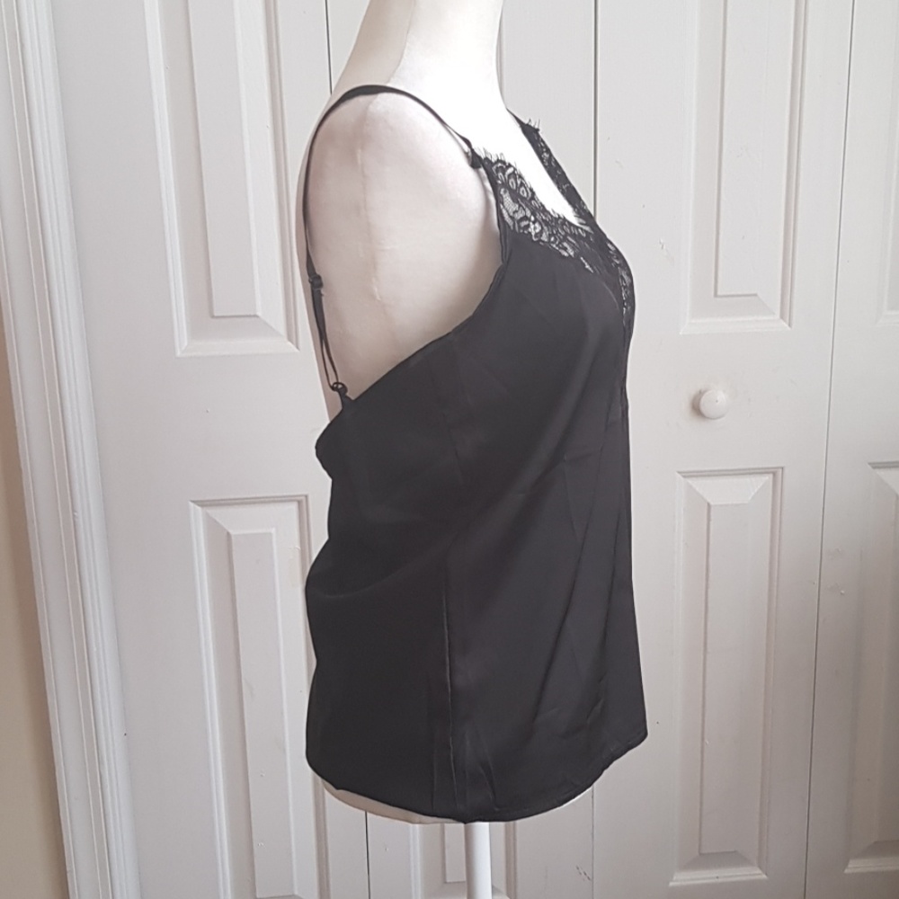 Black silk and lace cami - Picture 8 of 8